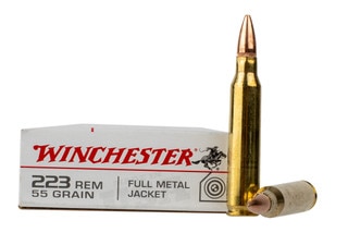 Winchester 223 Rem 55gr FMJ - Lake City Brass - Box of 20
